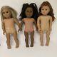 American Girl & Pleasant Company Dolls Lot of 3 for parts or repair/ As-Is