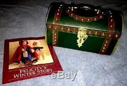 American Girl Pleasant Company Felicity Travel Trunk with Winter Story Pamphlet