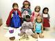 American Girl, Pleasant Company Lot Of 6 Dolls (felicity, Josefina, Addy, Kirsten)