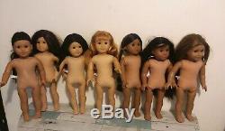 American Girl Pleasant Company Lot Seven Dolls of 18