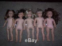 American Girl Pleasant Company Lot of 5 Dolls for TLC Repair Nikki Samantha More