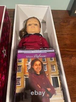 American Girl REBECCA RUBIN 18 Doll with Meet Outfit Retired In Box Book