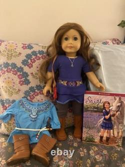 American Girl Saige Copeland 18 Doll Girl of The Year 2013 with pierced ears
