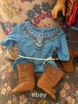 American Girl Saige Copeland 18 Doll Girl of The Year 2013 with pierced ears