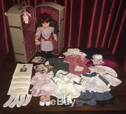 American Girl Samantha Doll, Trunk, Clothes, Shoes, Books, & Trading Cards