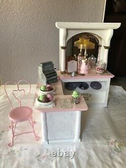 American Girl Samantha Ice Cream Parlor Set. Retired And Rare