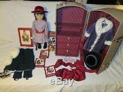 American Girl Samantha Lot Doll, Trunk, Outfits, 6 Books, video, extras EUC