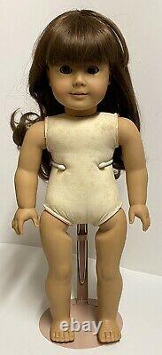 American Girl Samantha Pleasant Company White Body Retired Doll Cracked L Eye