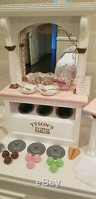 American Girl Samantha's Tyson's Ice Cream Parlor Retired Rare-Complete and Mint