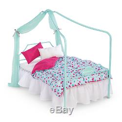 American Girl TRULY ME CANOPY BED for 18 Doll Blanket Pillow Furniture NEW