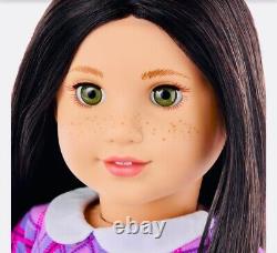 American Girl Truly MeT 18-inch Doll #128 with long straight black-brown hair