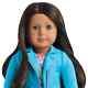 American Girl Truly Me 18 Doll 49? Blue Eyes Wavy Dark Brown Hair Book NEW