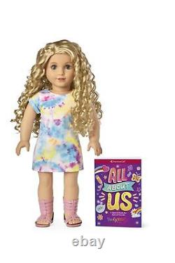 American Girl Truly Me 18-inch Doll #115 with Gray Eyes, Curly Blonde Hair, L