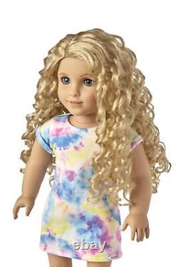 American Girl Truly Me 18-inch Doll #115 with Gray Eyes, Curly Blonde Hair, L