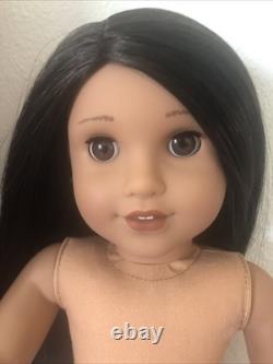 American Girl Truly Me 66 Doll Tan Skin, Black-Brown Hair, Brown Eyes, Earrings