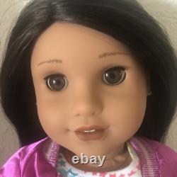 American Girl Truly Me 66 Doll Tan Skin, Black-Brown Hair, Brown Eyes, Earrings