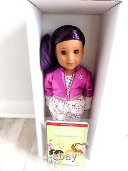 American Girl Truly Me # 86 18 Doll Purple Hair Med Skin + Book Retired No X