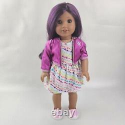 American Girl Truly Me #86 Doll Purple Curly Hair Brown Eyes Beautiful Retired