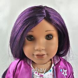 American Girl Truly Me #86 Doll Purple Curly Hair Brown Eyes Beautiful Retired