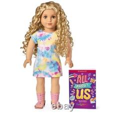 American Girl Truly Me Doll 115 Gray Eyes, Curly Blonde Hair NEW IN BOX STUNNING