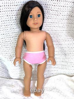 American Girl Truly Me Doll 60 Long Black Brown Hair Blue Eyes Lt-Medium Skin
