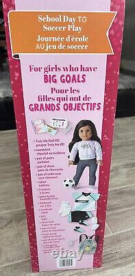 American Girl Truly Me Doll School Day to Soccer Play #82 Brown Hair Brown Eyes