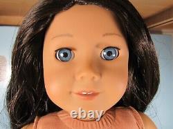 American Girl Truly Me JLY 49 Black-Brown Hair Medium Skin Blue Eyes EUC