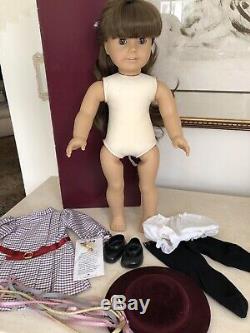 American Girl White Body Samantha Doll Pleasant Company Meet Accessories + Box