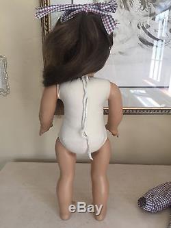 American Girl White body Samantha Pleasant Company In Meet Outfit / Acc 1986