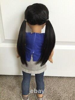 American Girl Z Yang Dark Haired Asian Doll Retired EUC, ONLY DISPLAYED