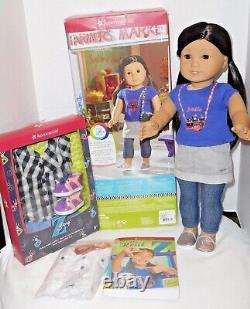 American Girl Z Yang Doll & Book + New Easy Breezy Outfit & New Accessories