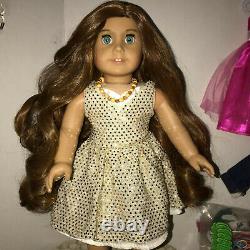 American Girl doll Custom, Brown Ombre Hair Green Eyes + Ex