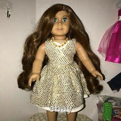 American Girl doll Custom, Brown Ombre Hair Green Eyes + Ex