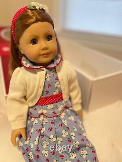 American Girl doll Emily Bennett with accessories and book, EUC