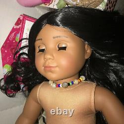 American Girl doll Kaya in a Handmade Outfit, Blk Shiny Hair Brn Eyes +Extra