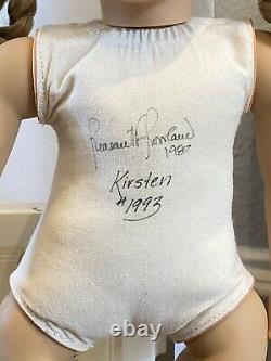 American Girl signed Kirsten Pleasant Company 1987, COA Original Meet, Box! Mint