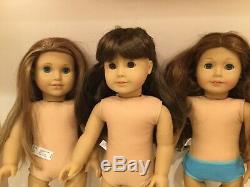 American girl 18 inch Doll lot TLC retired Mckenna, Saige, + Samantha