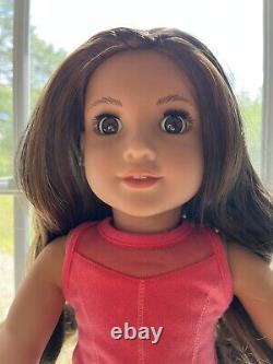 American girl doll Maritza With custom wig & eyes, pierced ears