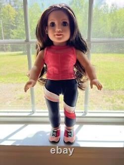 American girl doll Maritza With custom wig & eyes, pierced ears