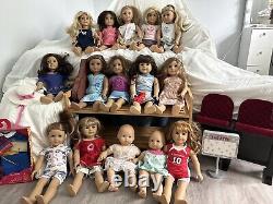 American girl doll collection