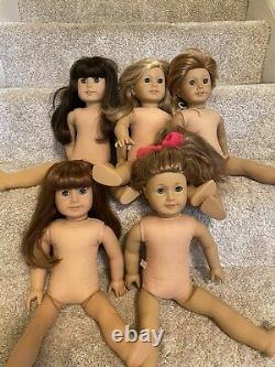 American girl doll lot of dolls