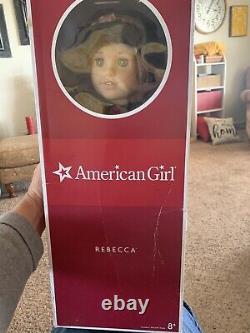 American girl doll rebecca in box- Velvet Hat, Shaw, Tights