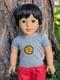 Amir Custom Boy American Girl Doll OOAK Black Hair Brown Eyes Corinne Mold
