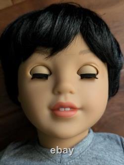 Amir Custom Boy American Girl Doll OOAK Black Hair Brown Eyes Corinne Mold