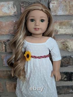 Augusta Custom American Girl Doll OOAK Red Blonde Hair Green Eyes Jess Mold