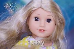 BEAUTIFUL Custom American Girl Doll BLAIRE Caroline BROWN eyes OOAK jodybo