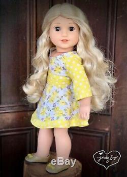 BEAUTIFUL Custom American Girl Doll BLAIRE Caroline BROWN eyes OOAK jodybo