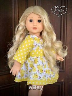 BEAUTIFUL Custom American Girl Doll BLAIRE Caroline BROWN eyes OOAK jodybo