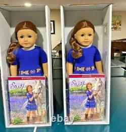 BNIB American Girl Doll Saige RETIRED GIRL OF THE YEAR incl book earrings & ring
