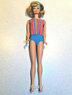 Barbie VINTAGE Ash Blonde JAPANESE REROOT Sidepart AMERICAN GIRL BARBIE Doll